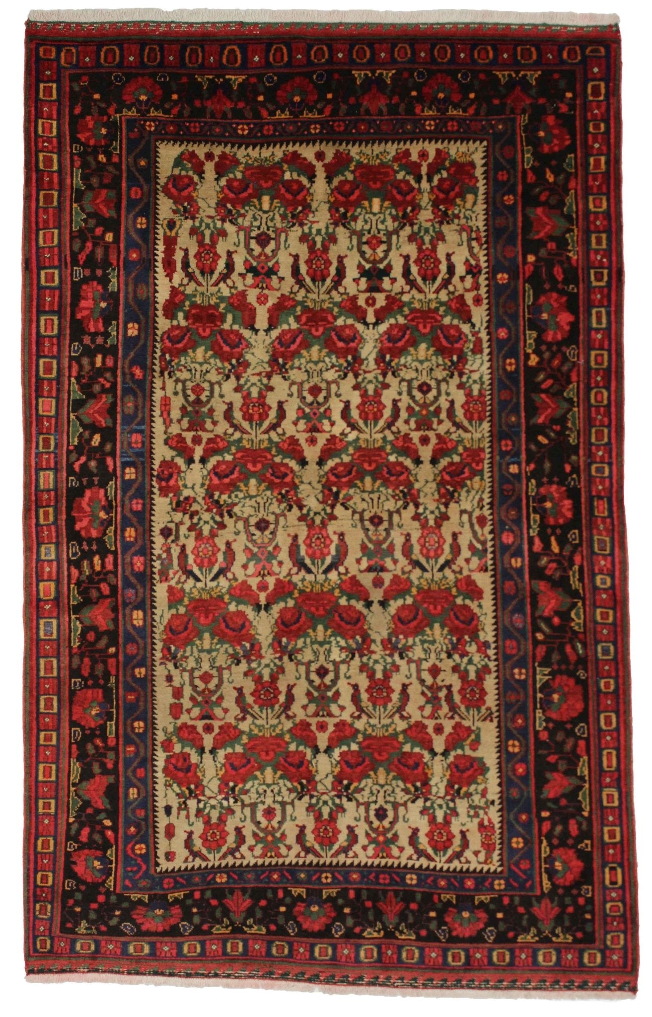 Canvello Hand - Made Silkroad Afshar Transitional Rugs - 5'2'' X 8'5'' - Canvello