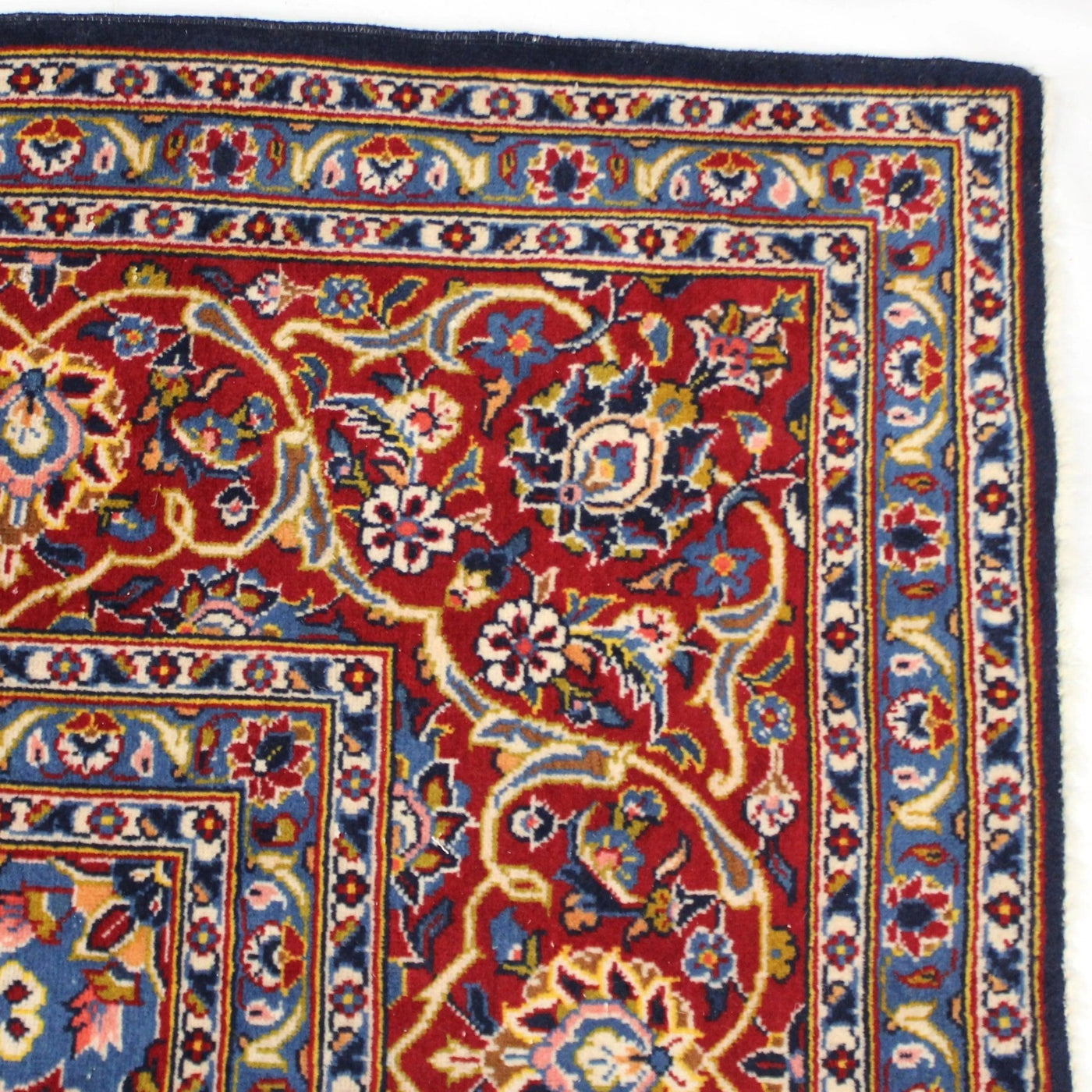 Canvello Hand Made Silkroad Tabriz Navy Area Rug - 8'0'' X 11'10'' - Canvello