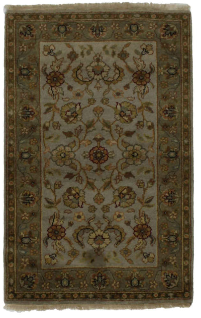 Canvello Hand Made Traditional All Over Indo Indo Rug - 3'1'' X 5'6''