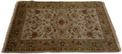 Canvello Hand Made Traditional All Over Indo Indo Rug - 3'1'' X 5'6''