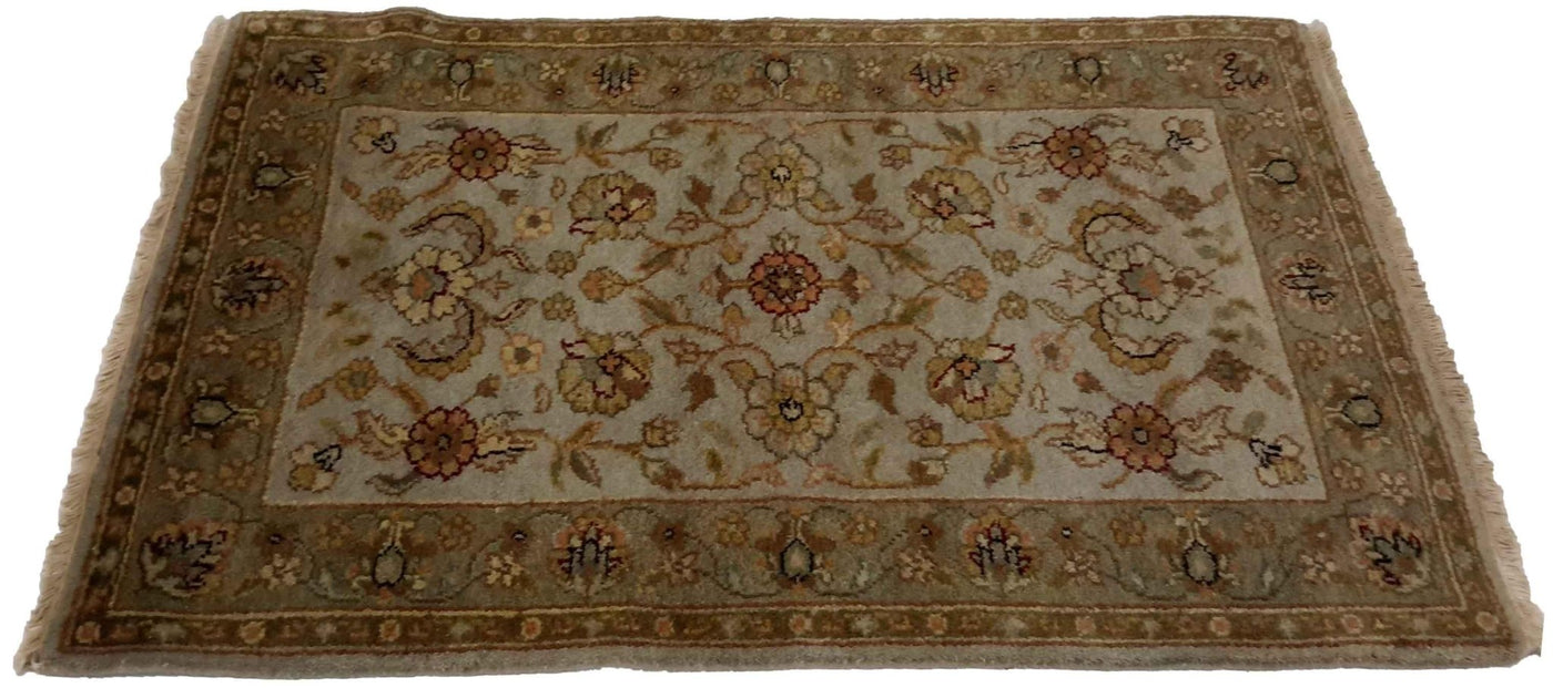 Canvello Hand Made Traditional All Over Indo Indo Rug - 3'1'' X 5'6'' - Canvello