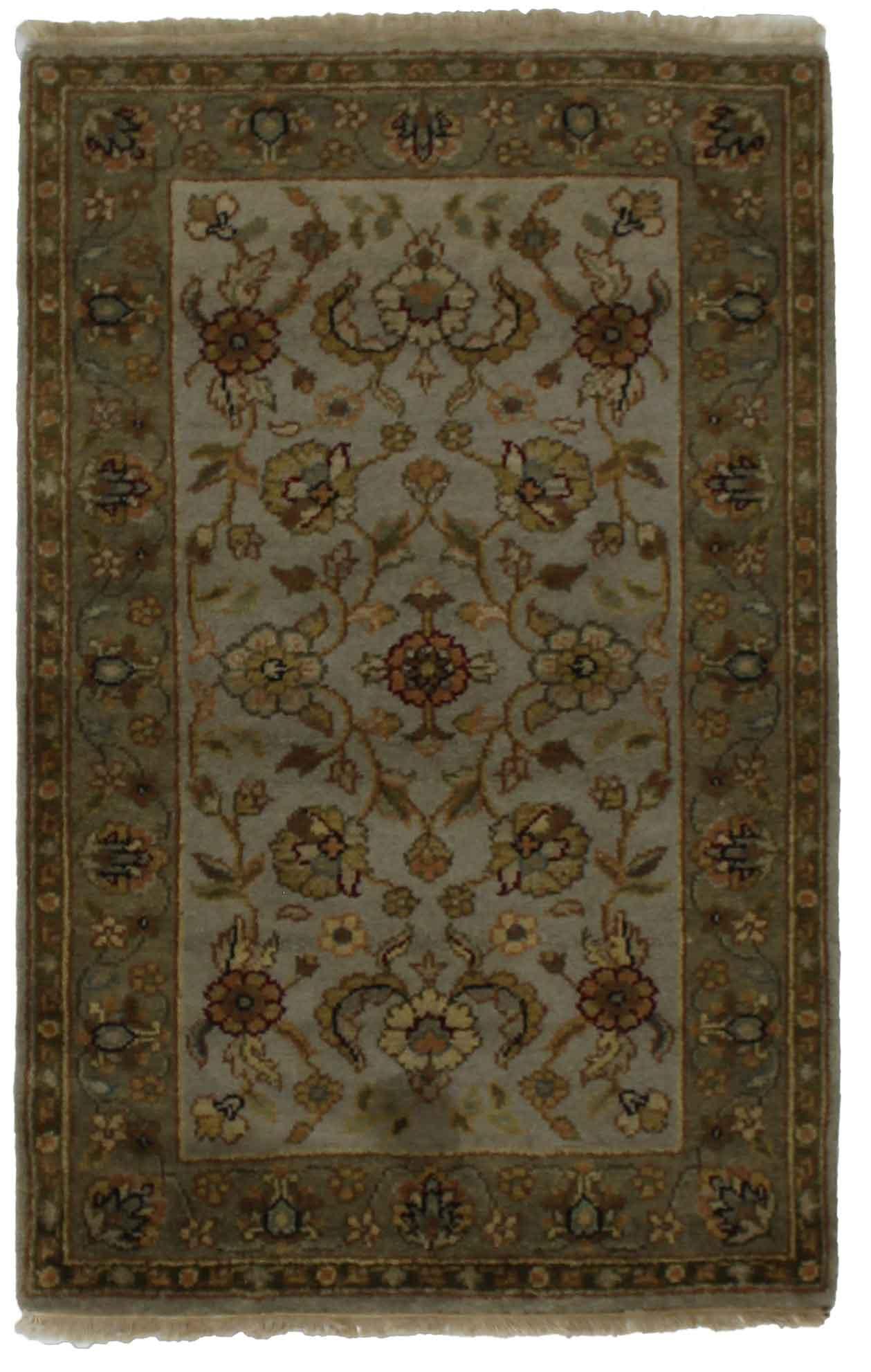 Canvello Hand Made Traditional All Over Indo Indo Rug - 3'1'' X 5'6'' - Canvello