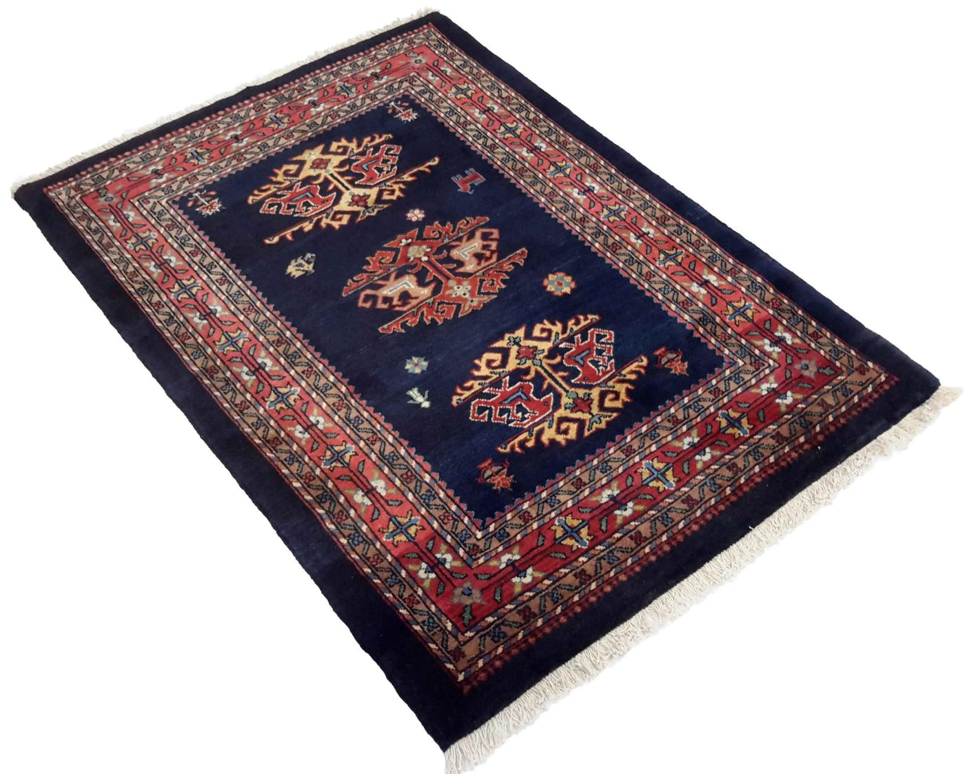 Canvello Hand Made Traditional All Over Silkroad Malayer Rug - 3'0'' X 4'2'' - Canvello