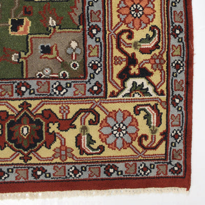 Canvello Hand Made Traditional Medallion Indo Serapi Rug - 8'10'' X 11'11'' - Canvello