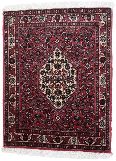 Canvello Hand Made Traditional Medallion Silkroad Bidjar Rug - 1'9'' X 2'3'' - Canvello