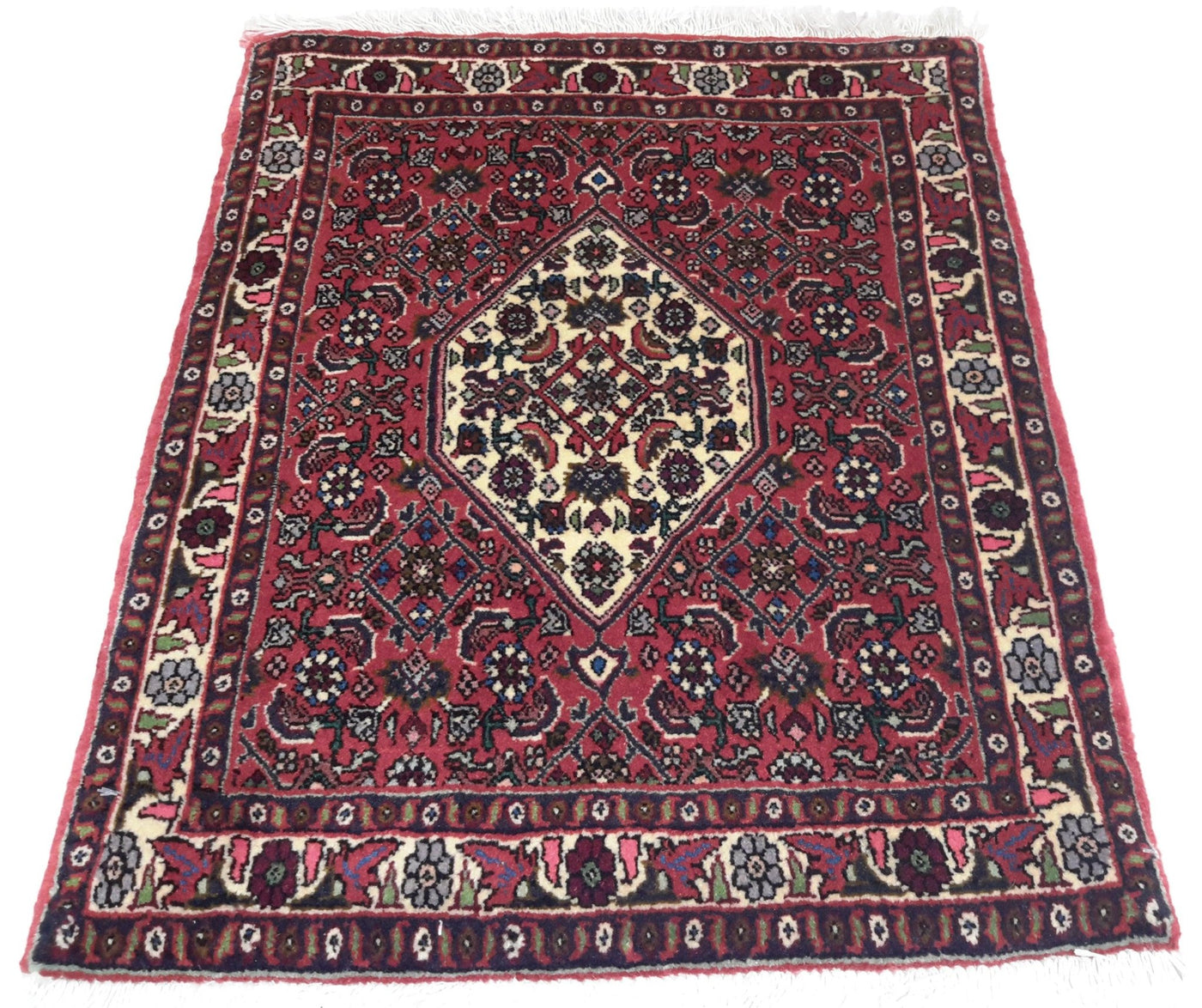 Canvello Hand Made Traditional Medallion Silkroad Bidjar Rug - 1'9'' X 2'3'' - Canvello