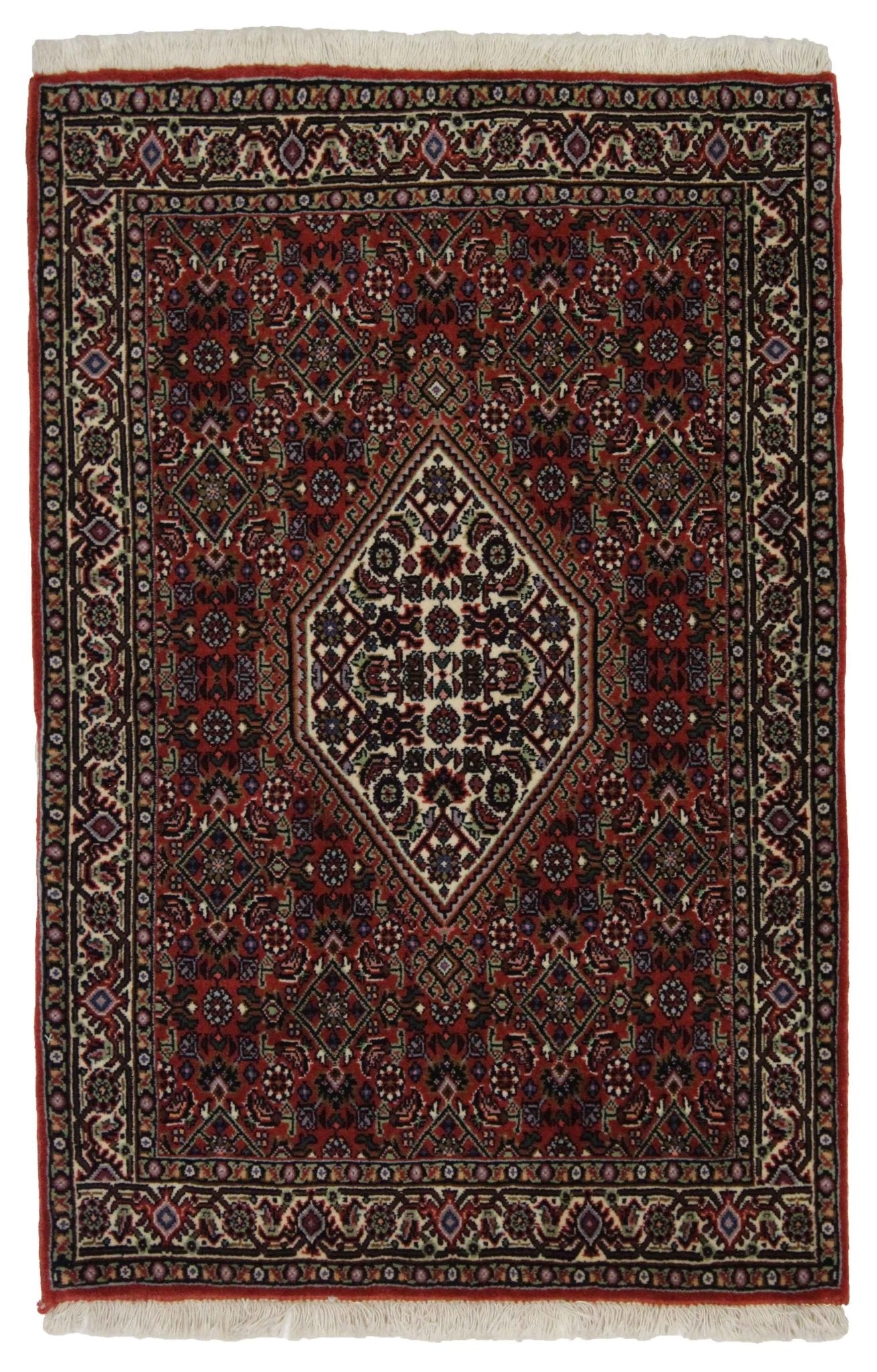 Canvello Hand Made Traditional Medallion Silkroad Bidjar Rug - 2'5'' X 3'6'' - Canvello