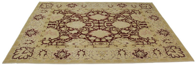 Canvello Hand Made Transitional All Over Egypt Tabriz Rug - 8'0'' X 10'0'' - Canvello