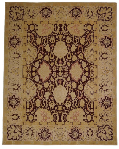 Canvello Hand Made Transitional All Over Egypt Tabriz Rug - 8'0'' X 10'0'' - Canvello