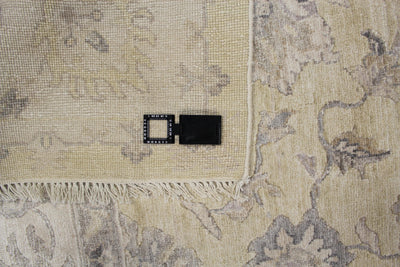 Canvello Hand Made Transitional All Over Indo Mahal Rug - 7'9'' X 9'9''