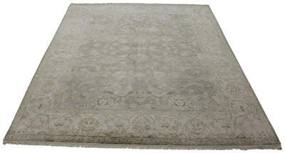 Canvello Hand Made Transitional All Over Indo Mahal Rug - 7'10'' X 10'0'' - Canvello