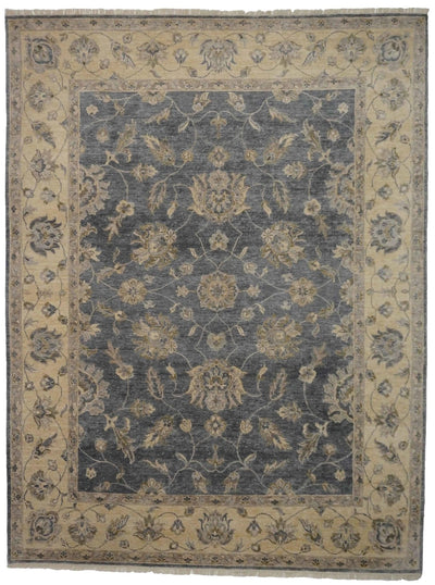 Canvello Hand Made Transitional All Over Indo Mahal Rug - 7'7'' X 9'10'' - Canvello