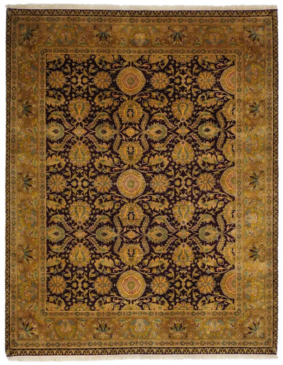 Canvello Hand Made Transitional All Over Indo Mahal Rug - 8'0'' X 10'3''