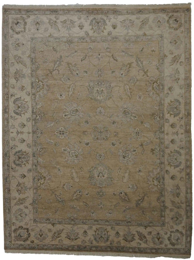 Canvello Hand Made Transitional All Over Indo Oushak Rug - 7'10'' X 10'2''