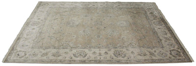 Canvello Hand Made Transitional All Over Indo Oushak Rug - 7'10'' X 10'2'' - Canvello