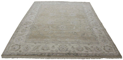 Canvello Hand Made Transitional All Over Indo Oushak Rug - 7'10'' X 10'2'' - Canvello