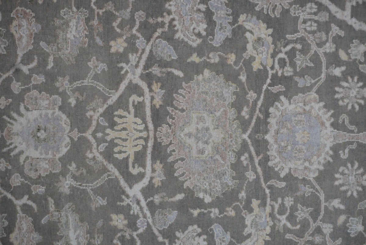 Canvello Hand Made Transitional All Over Indo Oushak Rug - 8'1'' X 10'2'' - Canvello