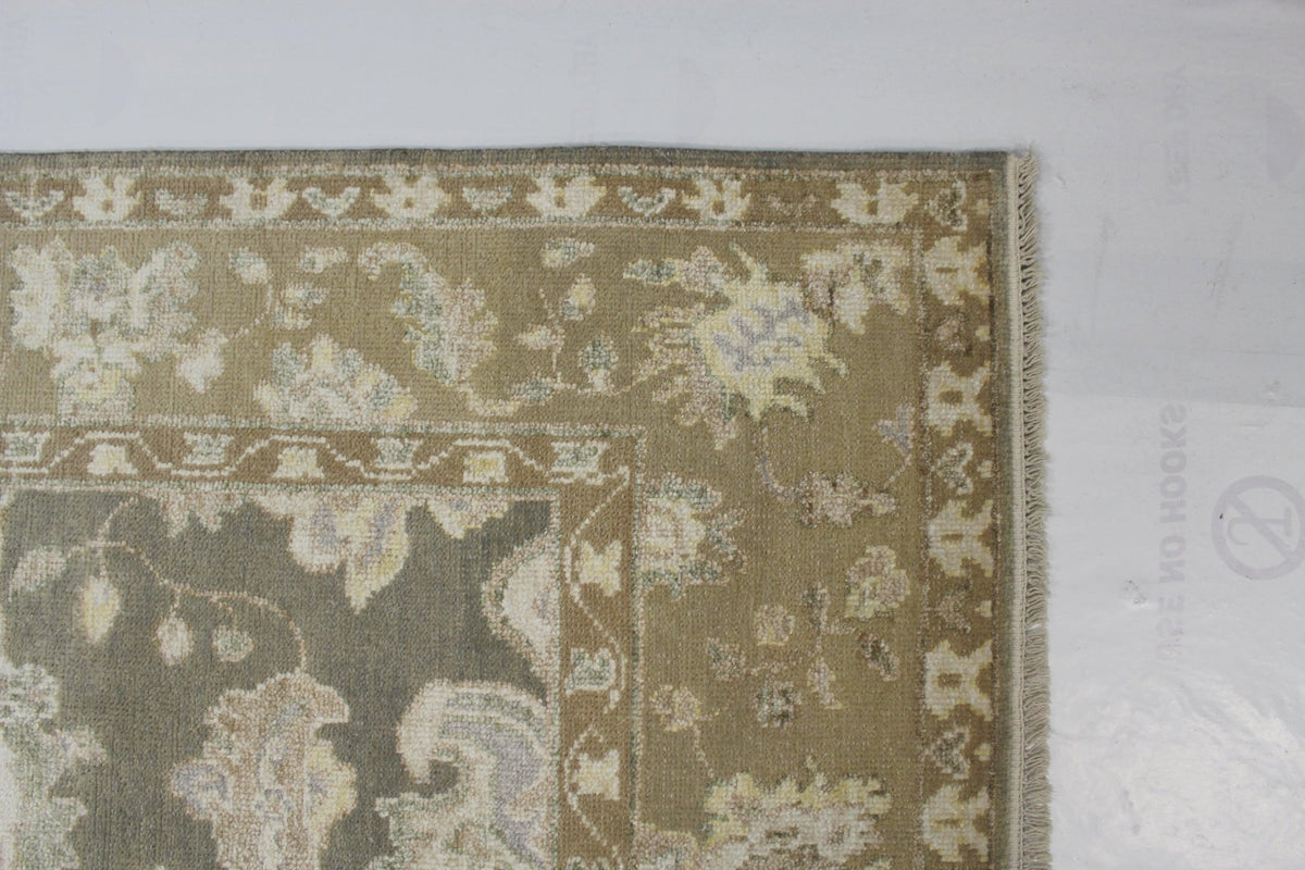 Canvello Hand Made Transitional All Over Indo Oushak Rug - 8'1'' X 10'2'' - Canvello