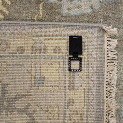 Canvello Hand Made Transitional All Over Indo Oushak Rug - 9'0'' X 11'9''