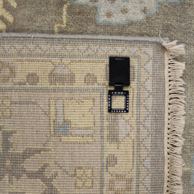 Canvello Hand Made Transitional All Over Indo Oushak Rug - 9'0'' X 11'9'' - Canvello