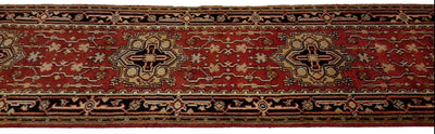 Canvello Hand Made Transitional All Over Indo Serapi Rug - 2'7'' X 11'10'' - Canvello