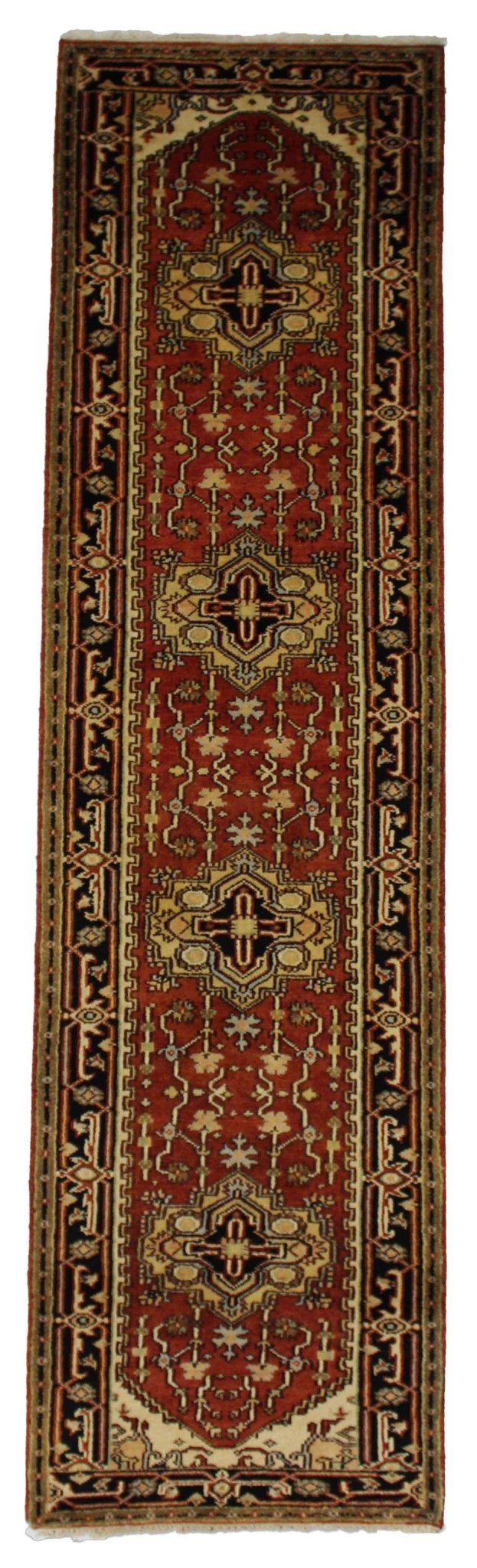 Canvello Hand Made Transitional All Over Indo Serapi Rug - 2'7'' X 11'10'' - Canvello