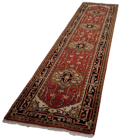 Canvello Hand Made Transitional All Over Indo Serapi Rug - 2'7'' X 11'10'' - Canvello