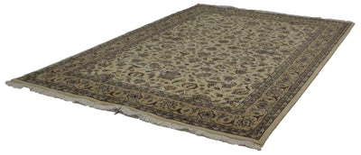 Canvello Hand Made Transitional All Over Indo Tabriz Rug - 6'8'' X 9'9'' - Canvello