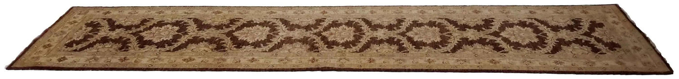 Canvello Hand Made Transitional All Over Pakistan Oushak Rug - 2'8'' X 10'5''
