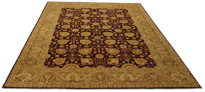 Canvello Hand Made Transitional All Over Pakistan Oushak Rug - 8'8'' X 12'3'' - Canvello