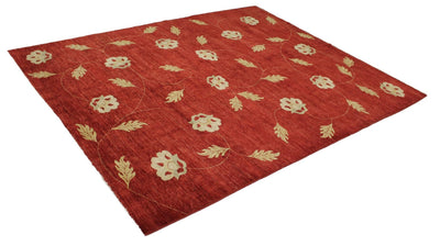 Canvello Hand Made Transitional All Over Pakistan Pishavar Rug - 8'8'' X 10'10'' - Canvello