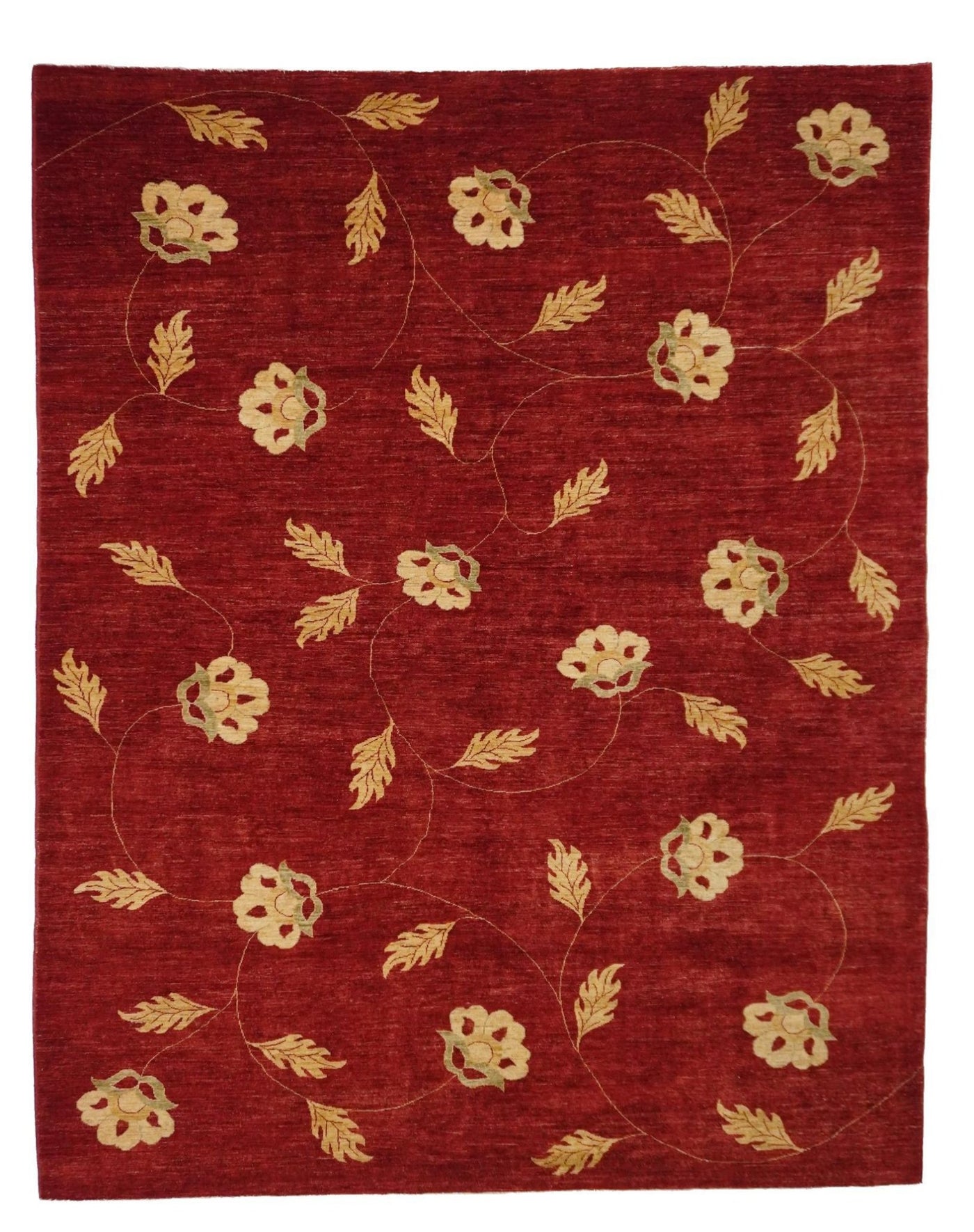 Canvello Hand Made Transitional All Over Pakistan Pishavar Rug - 8'8'' X 10'10'' - Canvello