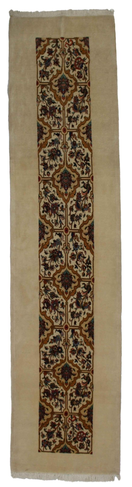 Canvello Hand Made Transitional All Over Silkroad Bakhtiary Rug - 3'1'' X 12'11'' - Canvello