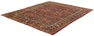 Canvello Hand Made Transitional All Over Silkroad Bakhtiary Rug - 7'8'' X 9'10'' - Canvello