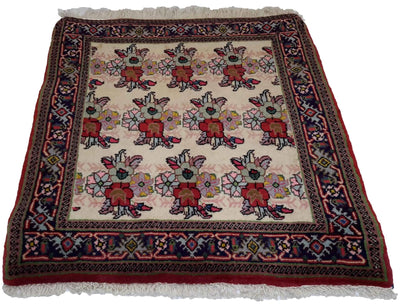 Canvello Hand Made Transitional All Over Silkroad Bidjar Rug - 1'9'' X 2'1'' - Canvello