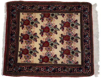 Canvello Hand Made Transitional All Over Silkroad Bidjar Rug - 1'9'' X 2'1'' - Canvello