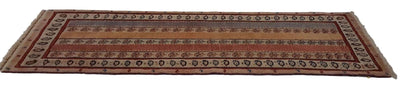 Canvello Hand Made Transitional All Over Silkroad Sirjan Rug - 2'10'' X 8'0'' - Canvello