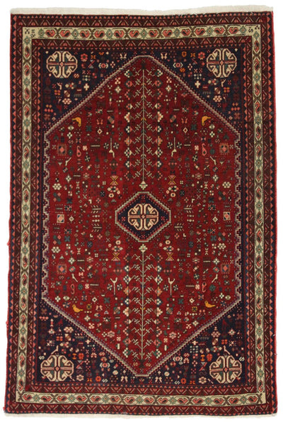 Canvello Hand Made Transitional Medallion Silkroad Bakhtiary Rug - 3'7'' X 5'1'' - Canvello