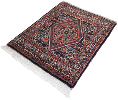 Canvello Hand Made Transitional Medallion Silkroad Bidjar Rug - 1'7'' X 2'0'' - Canvello