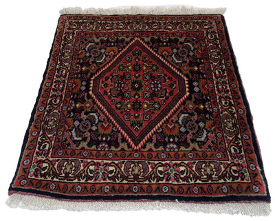 Canvello Hand Made Transitional Medallion Silkroad Bidjar Rug - 1'7'' X 2'0'' - Canvello