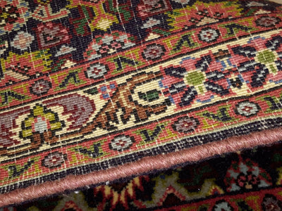 Canvello Hand Made Transitional Medallion Silkroad Bidjar Rug - 1'8'' X 1'9'' - Canvello