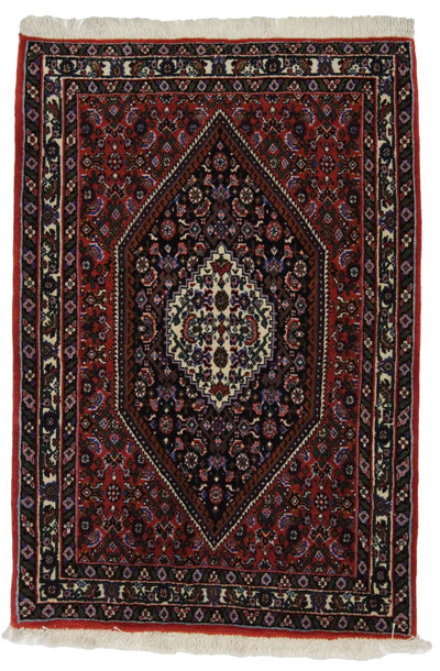 Canvello Hand Made Transitional Medallion Silkroad Bidjar Rug - 2'3'' X 3'6'' - Canvello