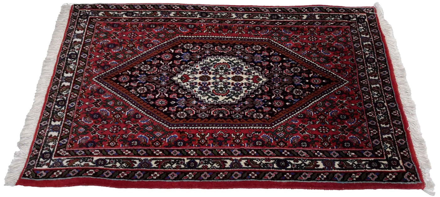 Canvello Hand Made Transitional Medallion Silkroad Bidjar Rug - 2'3'' X 3'6'' - Canvello