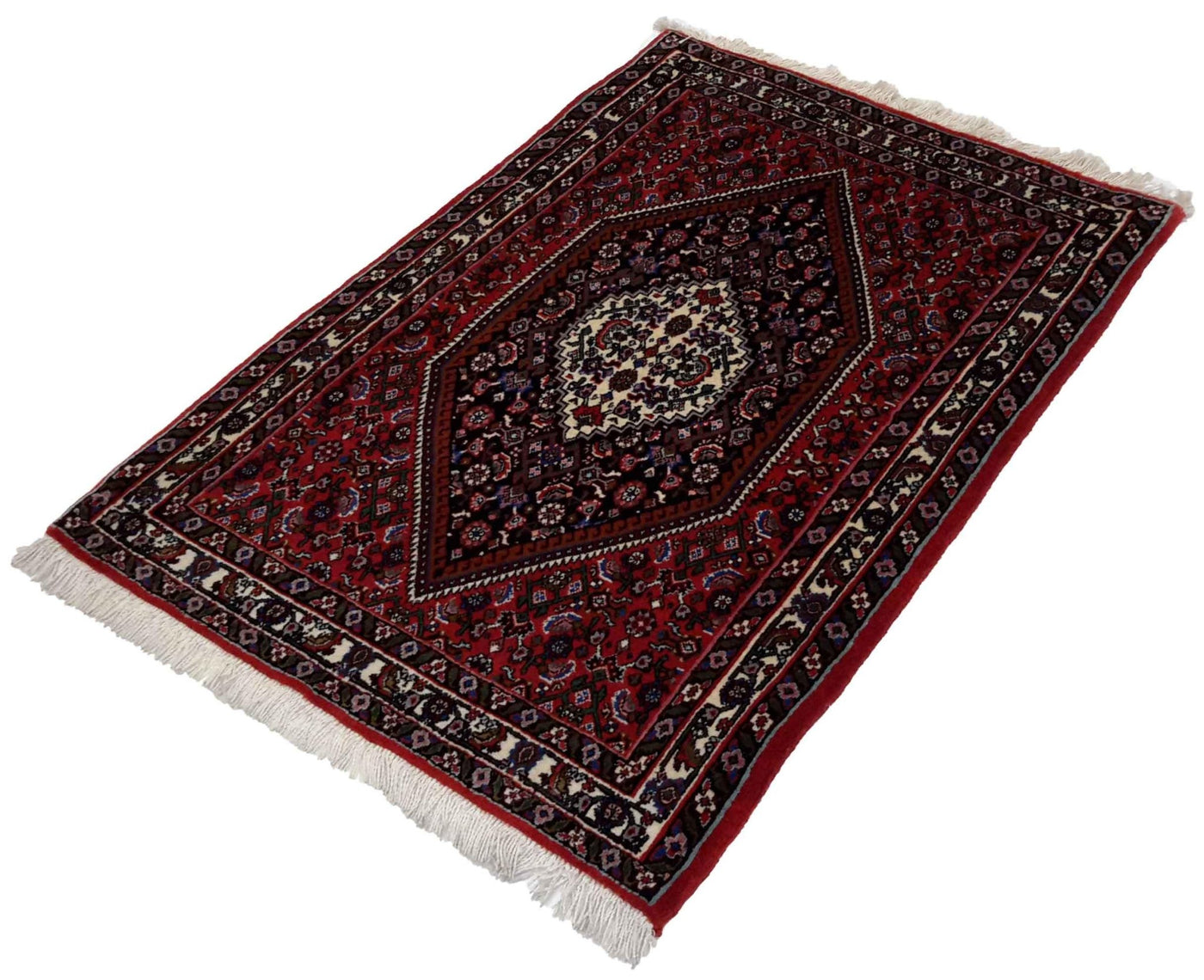 Canvello Hand Made Transitional Medallion Silkroad Bidjar Rug - 2'3'' X 3'6'' - Canvello