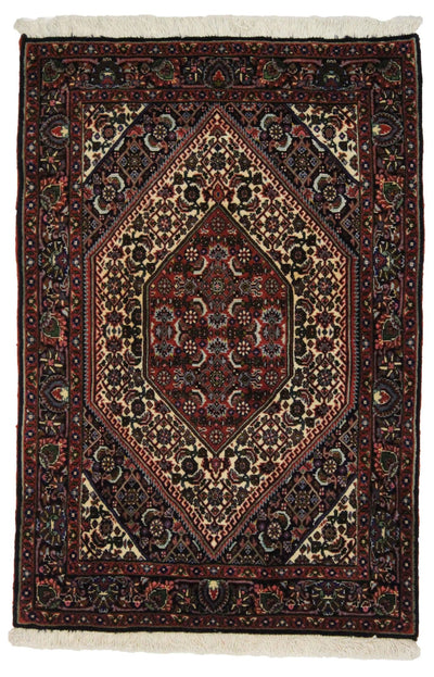 Canvello Hand Made Transitional Medallion Silkroad Bidjar Rug - 2'4'' X 3'6'' - Canvello