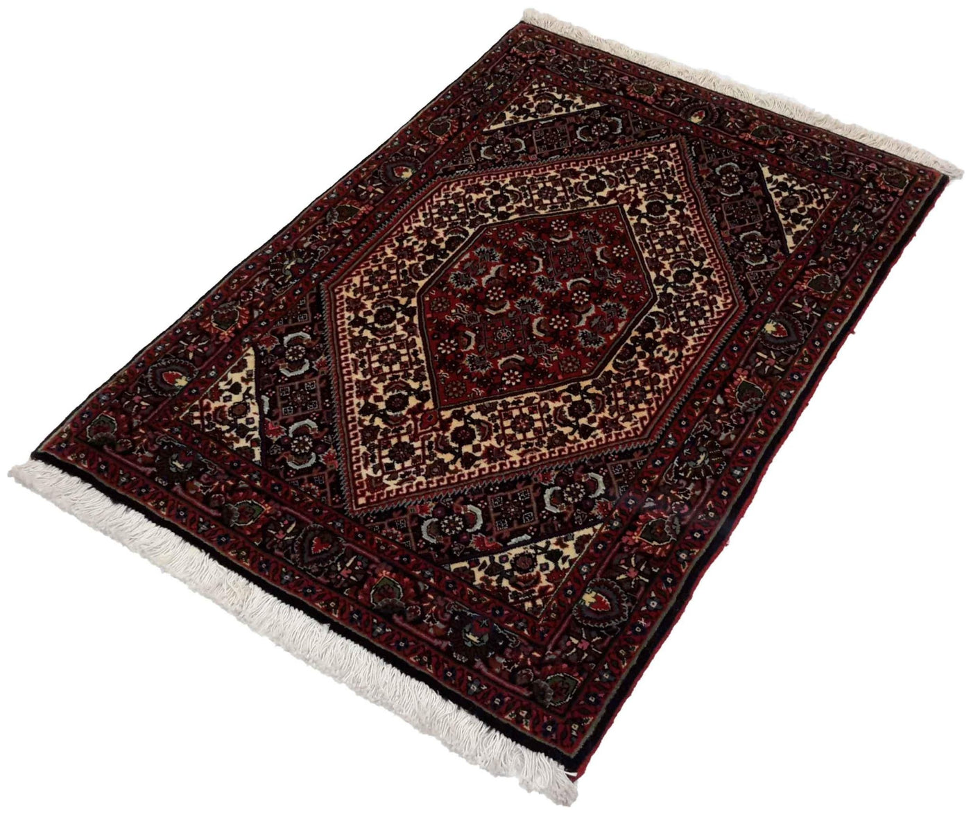 Canvello Hand Made Transitional Medallion Silkroad Bidjar Rug - 2'4'' X 3'6'' - Canvello