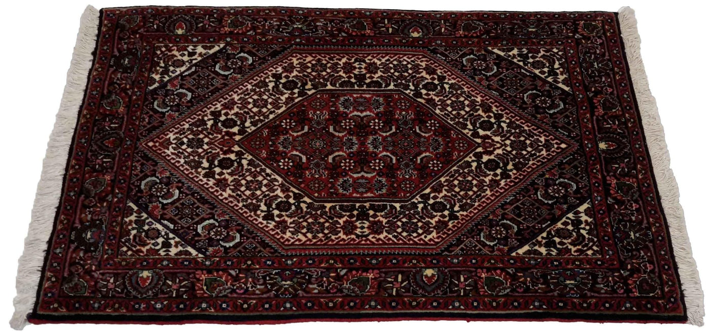 Canvello Hand Made Transitional Medallion Silkroad Bidjar Rug - 2'4'' X 3'6'' - Canvello