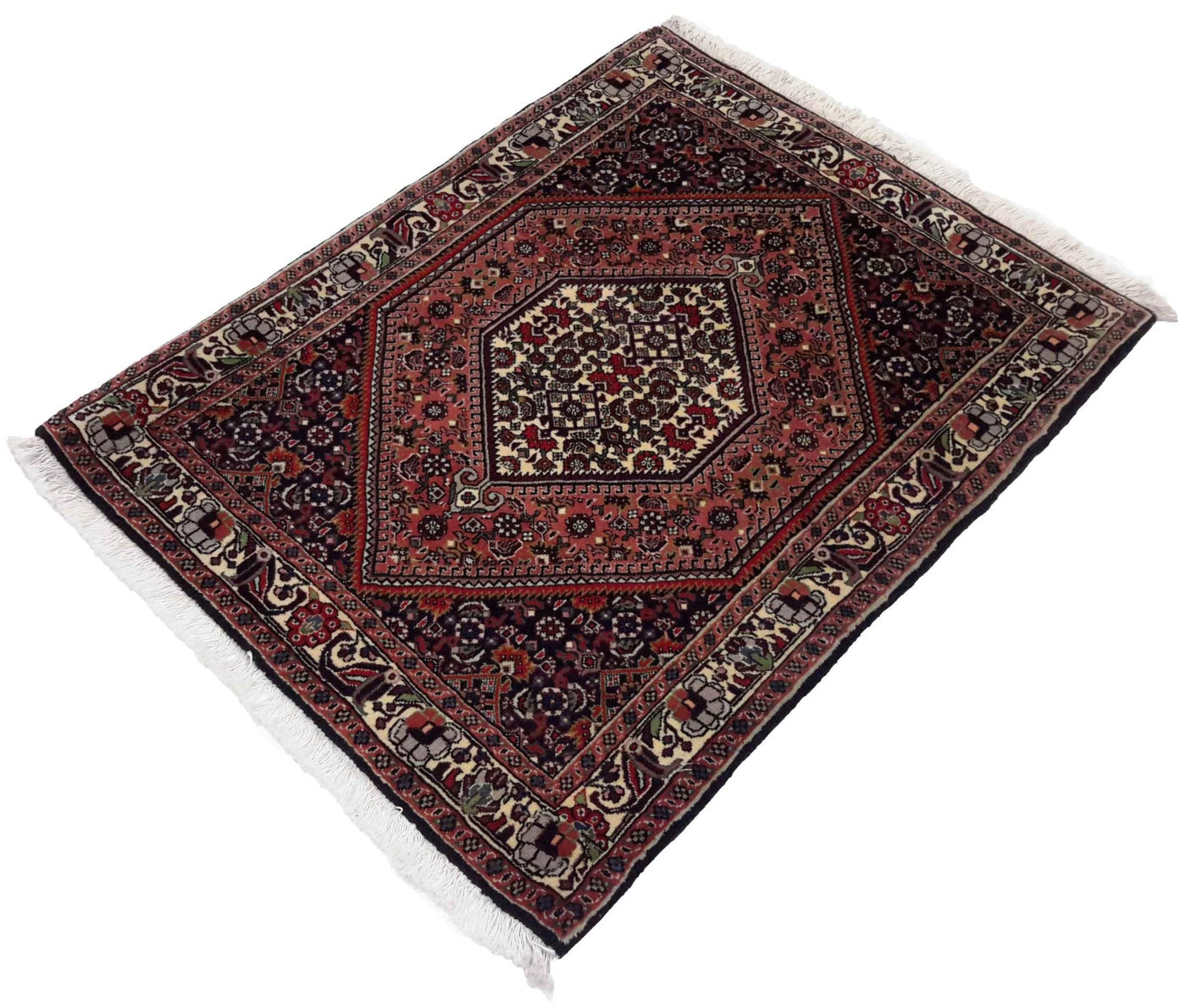 Canvello Hand Made Transitional Medallion Silkroad Bidjar Rug - 2'5'' X 3'2'' - Canvello