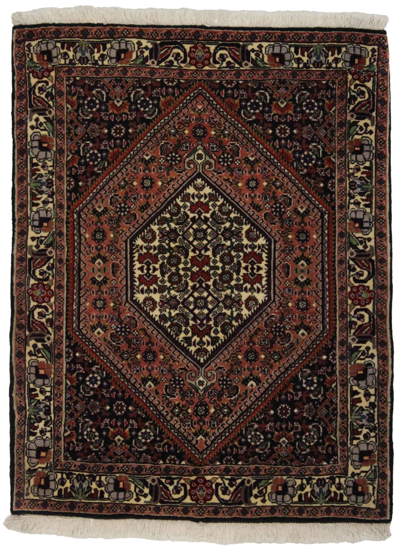 Canvello Hand Made Transitional Medallion Silkroad Bidjar Rug - 2'5'' X 3'2'' - Canvello