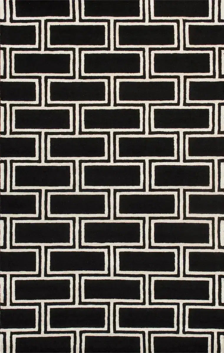 Canvello Hand-Tufted Black Area Rugs - 9'9" X 13'9"